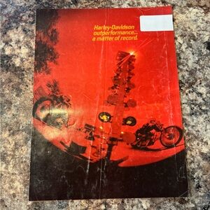Vintage 1972 Harley-Davidson motorcycle brochure
